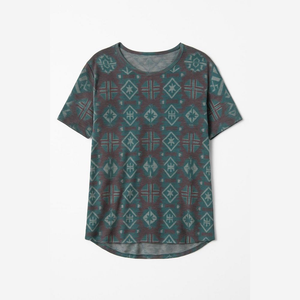 🎁Lularoe blue and purple pattered tee